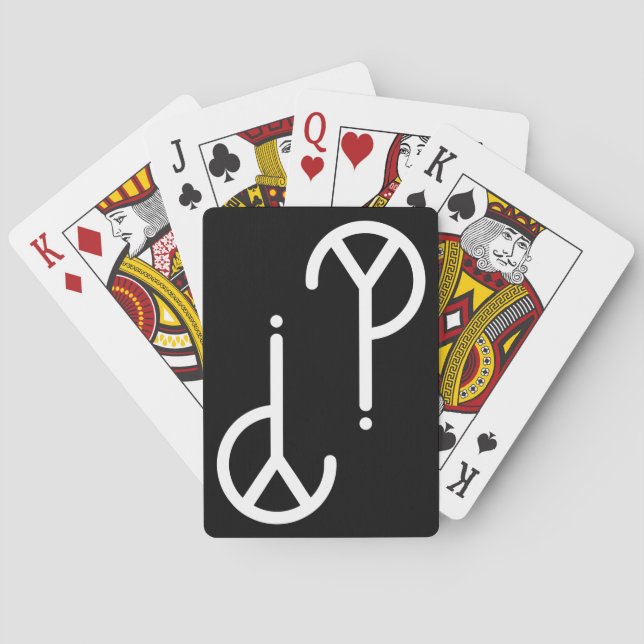 Baralho Y branco? Cartões de jogo do símbolo (Verso)
