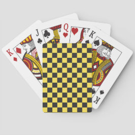 Baralho Yellow and black checkerboard pattern