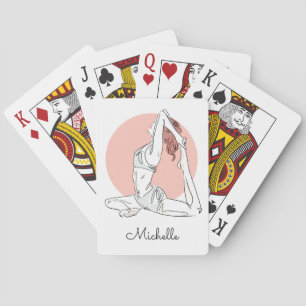 Baralho Yoga Woman custom name playing cards