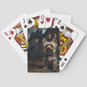 Baralho Yorkshire Terrier Halloween Assustador 