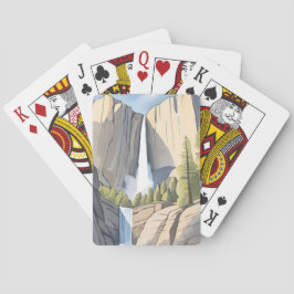 Baralho Yosemite Waterfalls | National Park Watercolor