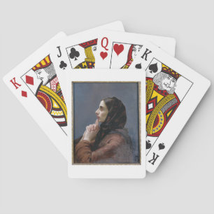 Baralho Young Woman at Prayer, 1879 (oil on canvas)