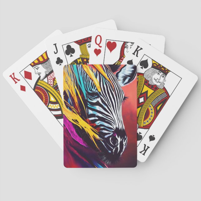 Baralho Zebra Animal Discovery Adventure Planet Nature (Verso)