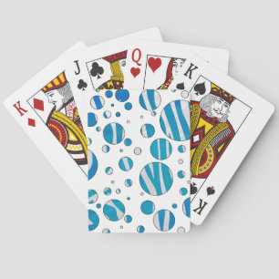 Baralho Zebra Bolinhas branca e azul
