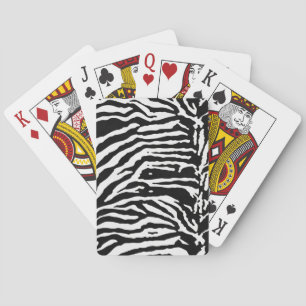 Baralho Zebra Camouflage Padrão Artístico Negro e Branco