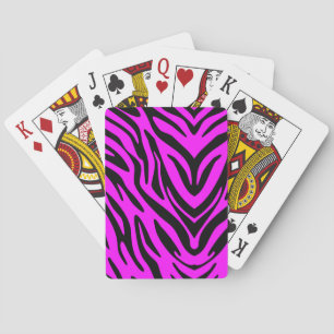 Baralho Zebra cor-de-rosa