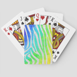 Baralho Zebra Rainbow e White Impressão