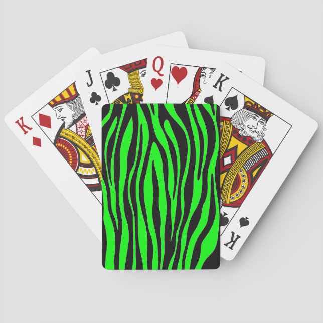 Baralho Zebra Verde Lima (Verso)