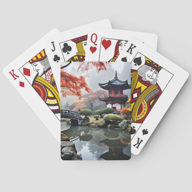 Baralho Zen Garden Tranquil Natureza Pacífica (Verso)