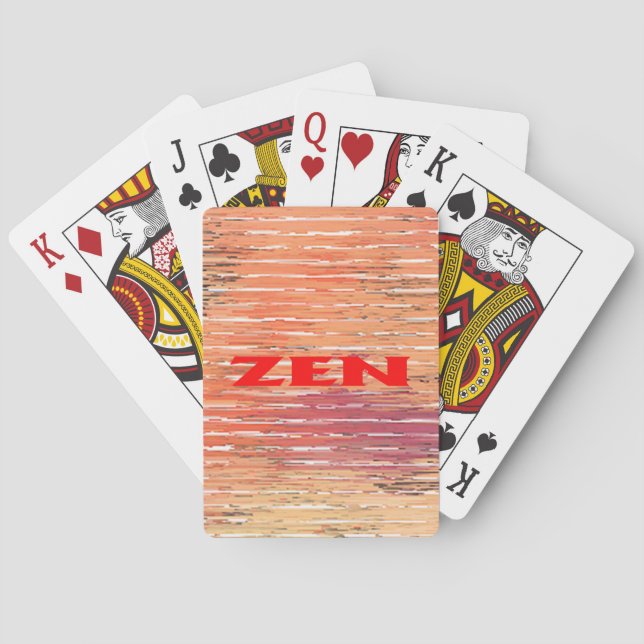 Baralho Zen Red Leeds Poker jogar cartas (Verso)
