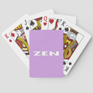 Baralho Zen White Lilac Poker jogando cartas
