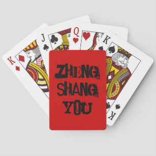 Baralho Zheng Shang You Cardstock Jogando Cartões