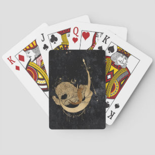 Baralho Zodiac Capricorn   Astrologia Cósmica Dourada e N