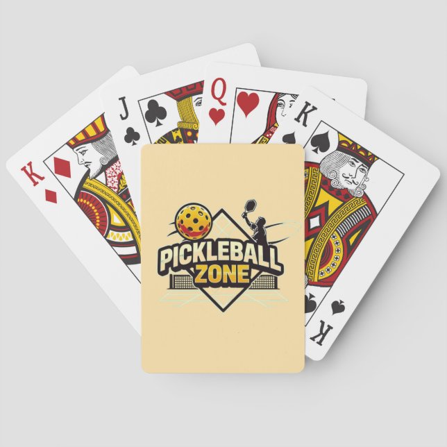 Baralho Zona de Pickleball - Perfeito para Jogadores Passi (Verso)