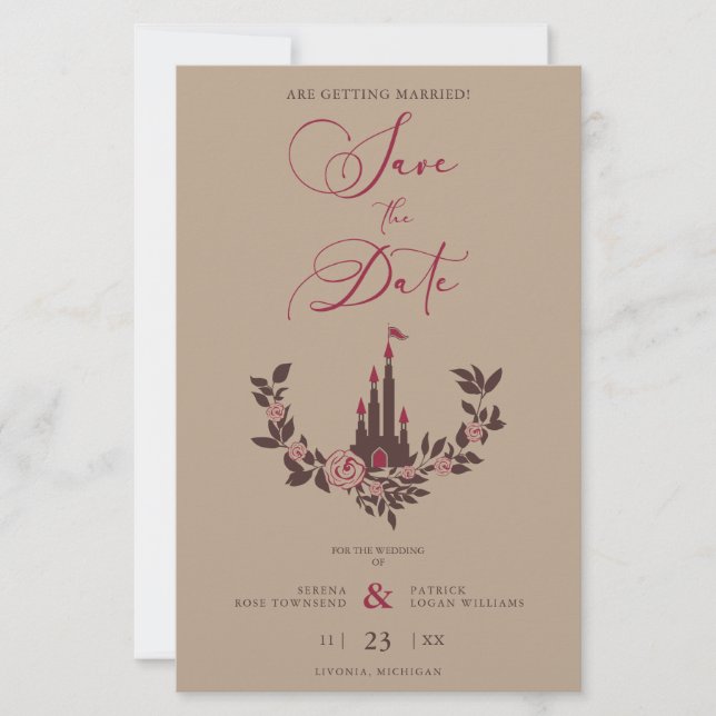 Barato de hadas Romántico Castillo de Garland Boda (Frente)