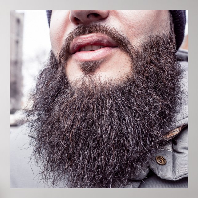 Barba legal e poster de bigode (Frente)