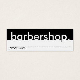 barbearia. (cartão de compromisso)