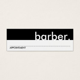 barbeiro. (cartão de horário)