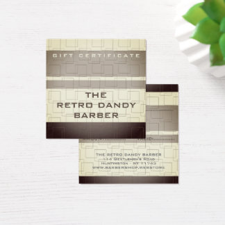 Barbershop de Manly Chic Retro Castanho de Grelha 