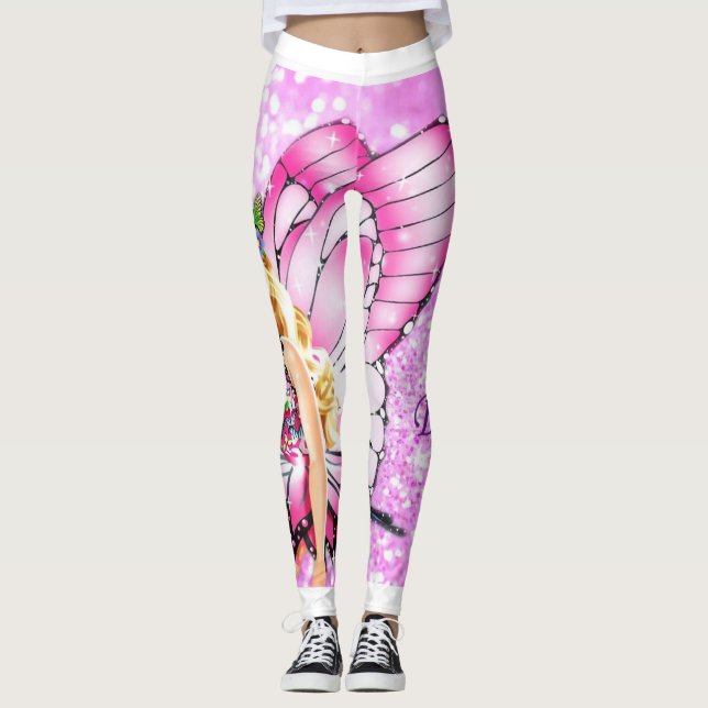 Barbie imprimiu leggings (Frente)