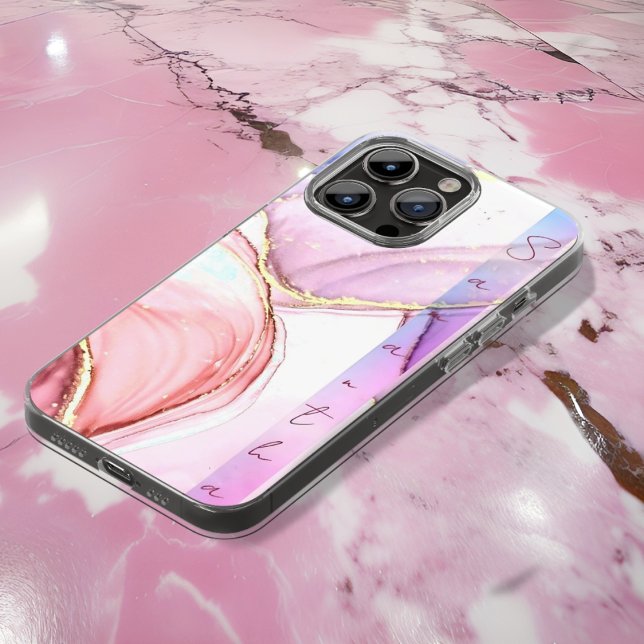 Barbie Pink Inspida Gliter Stone Marble Name (Criador carregado)