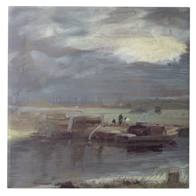 Barcas de John Constable | no Stour com Dedham C (Frente)