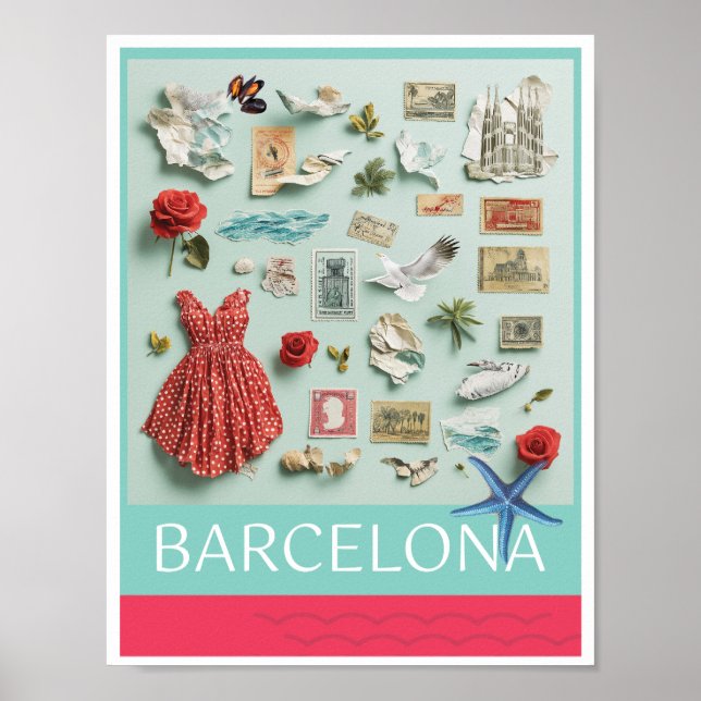 Barcelona On My Mind Poster (Frente)