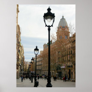 Barcelona Stroll - Portal del Angel Poster