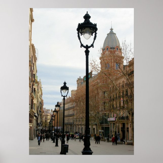Barcelona Stroll - Portal del Angel Poster (Frente)
