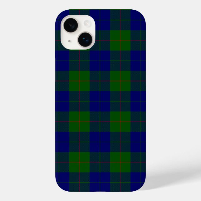 Barclay xadrez azul verde tartan (Verso)