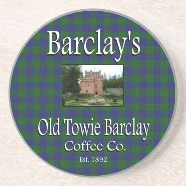 Barclay's Old Towie Barclay Coffee Co. Porta copos (Frente)