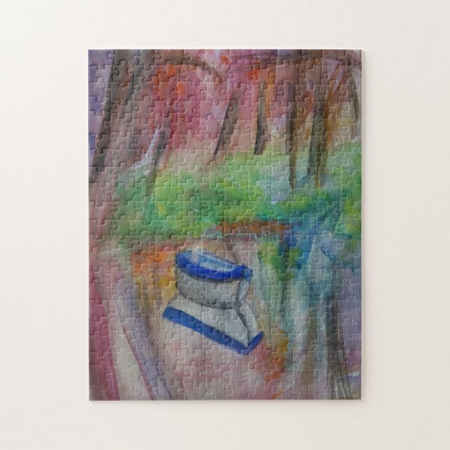 Barco 11" x 14" quebra-cabeça da foto com caixa de (Vertical)