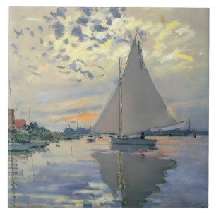 Barco à Vela de Monet Impressionismo Francês Arte