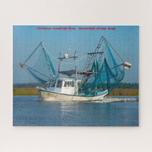Barco de Camarão Mississippi. Quebra-cabeça