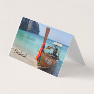 Barco de cauda longa em Koh Lao Liang, Tailândia