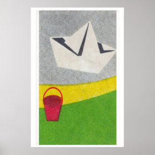 Barco de Papel - Impressão Caixa de Fósforos - Art