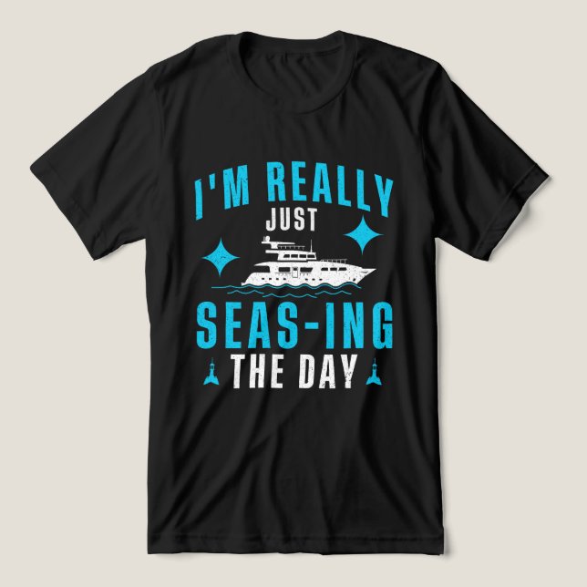 Barco de Tugboat Eu realmente estou apenas tomando (Design frontal)
