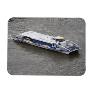 Barco do cruzeiro no rio Tamisa 3"" ímã x4