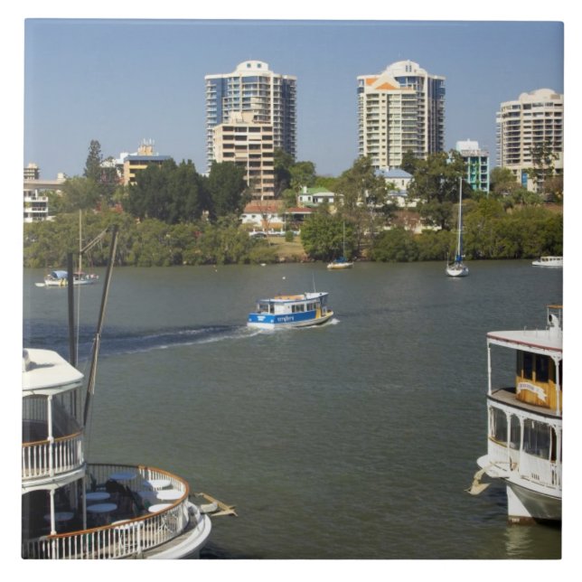 Barcos a Vapor, Rio Brisbane, Brisbane, (Frente)