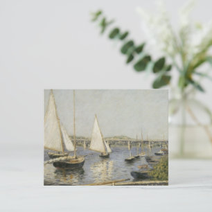 Barcos à vela em Argenteuil por Gustave Caillebott