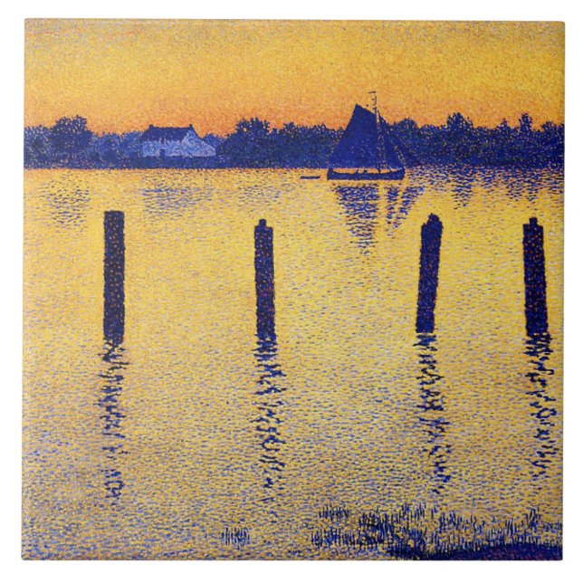 Barcos à vela no rio Escalda (Bélgica) (Frente)