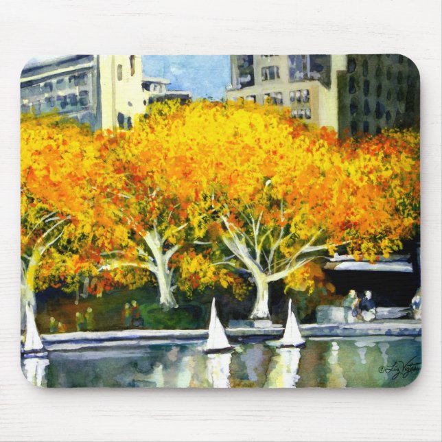 Barcos Brinquedos no Parque Mousepad (Frente)