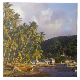 Barcos de pesca, Soufriere, St Lucia, Caribe