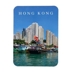 Barcos e ímã para edifícios de Hong Kong Aberdeen