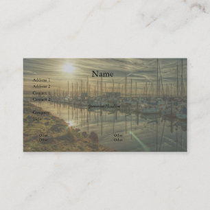 Barcos no cartão de visita do porto 2