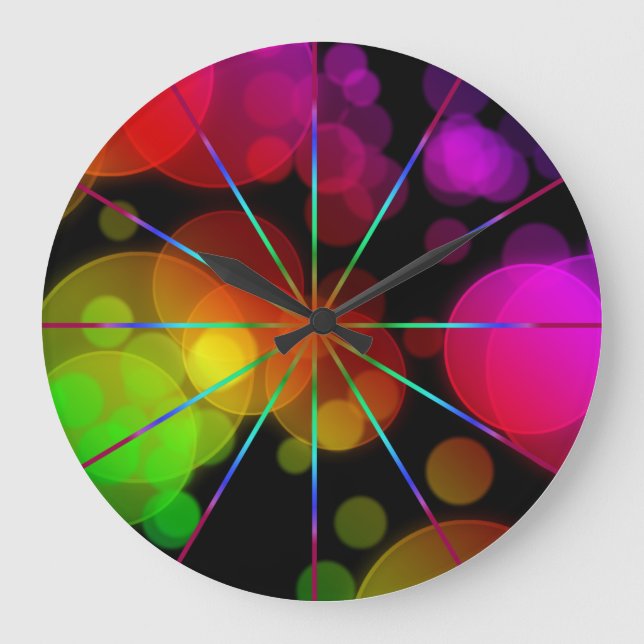 Barcos Radiantes, Relógio de Parede Redondo (Grand (Frente)