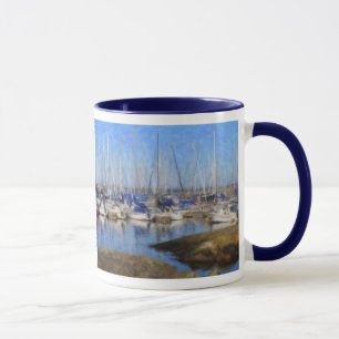 "Barcos" Victoria, BC caneca