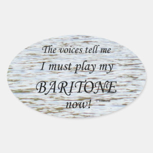 Baritone Voices diz que deve jogar adesivo Oval