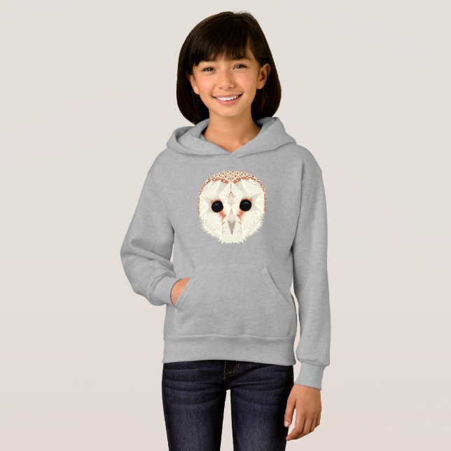 Barn Owl Pullover Hoodie (Frente Completa)