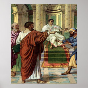 barnabas e saul saem como missionários poster